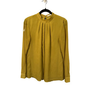 Women's SoTeer Mustard Blouse M- Unique color!